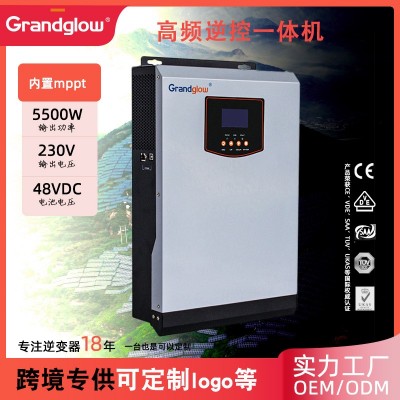 光伏太陽(yáng)能逆變器5.5kw離網(wǎng)逆變一體機(jī)內(nèi)置mppt控制器